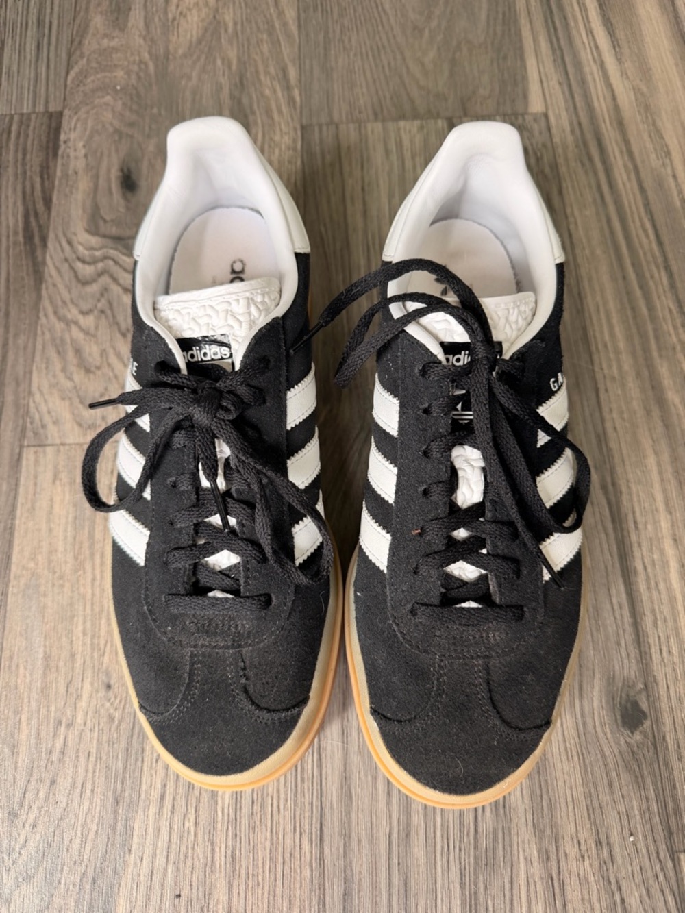 adidas Black & White Suede Low-Top Sneakers